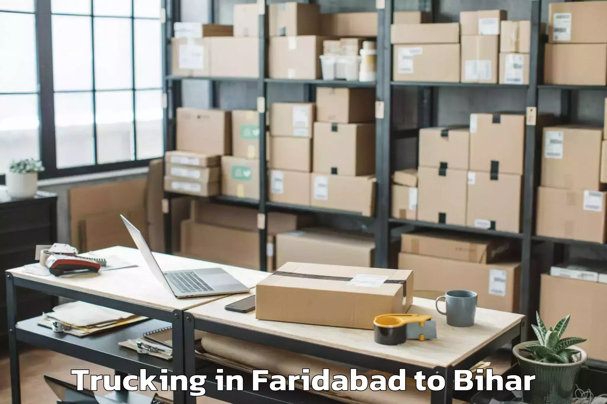 Trusted Faridabad to Bikramganj Trucking